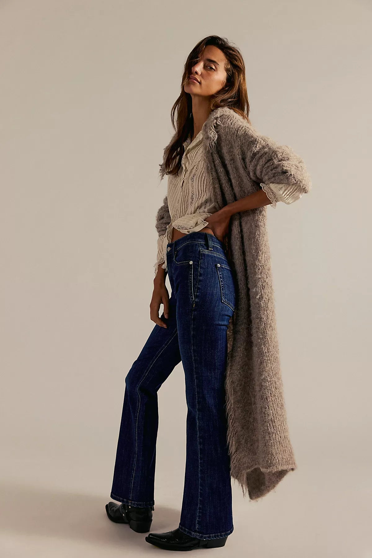 We The Free Double Knot High-Rise Straight Bootcut Jeans