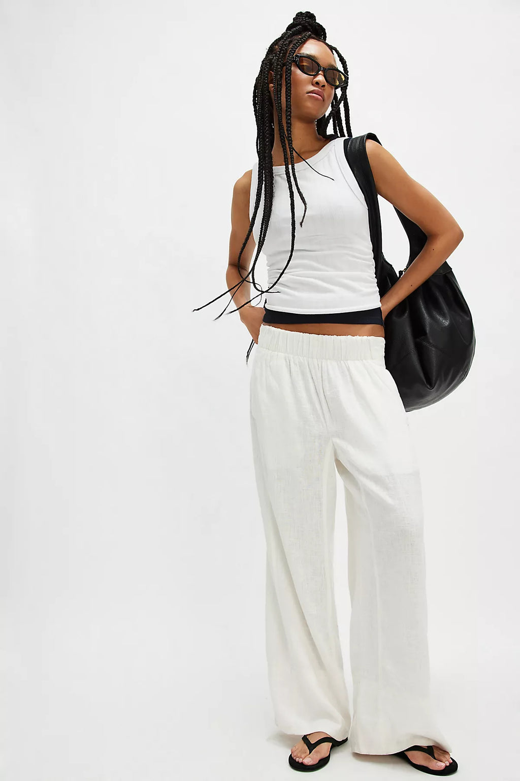 Day's End Linen Pull-On Pants