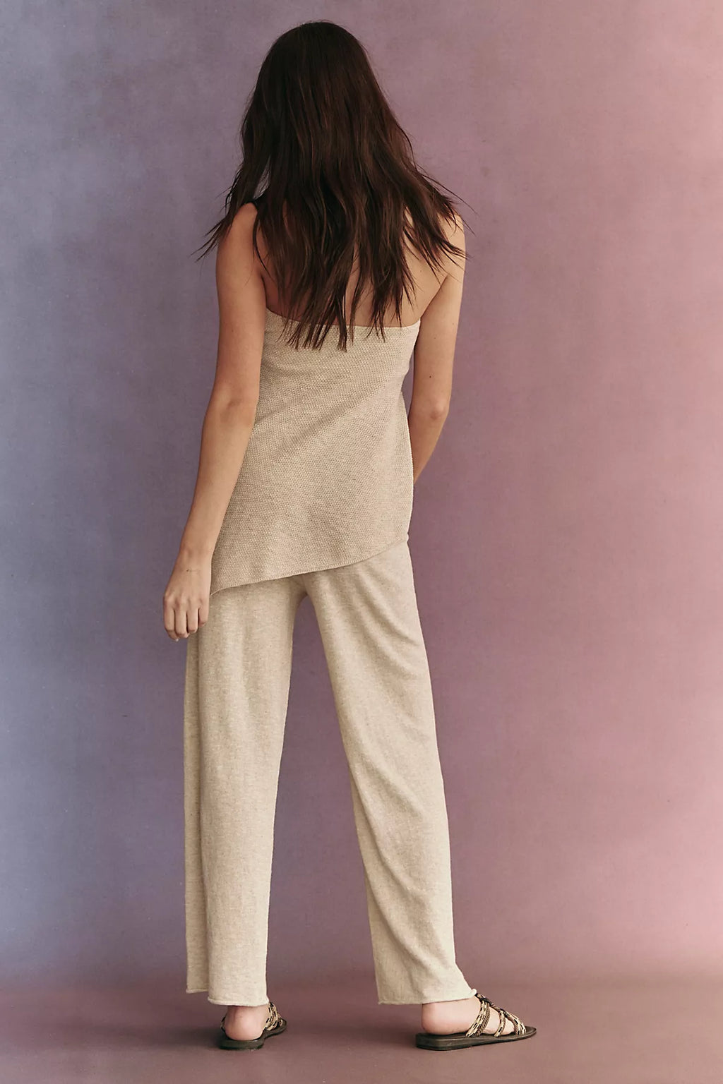Krista Cotton-Linen Sweater Set