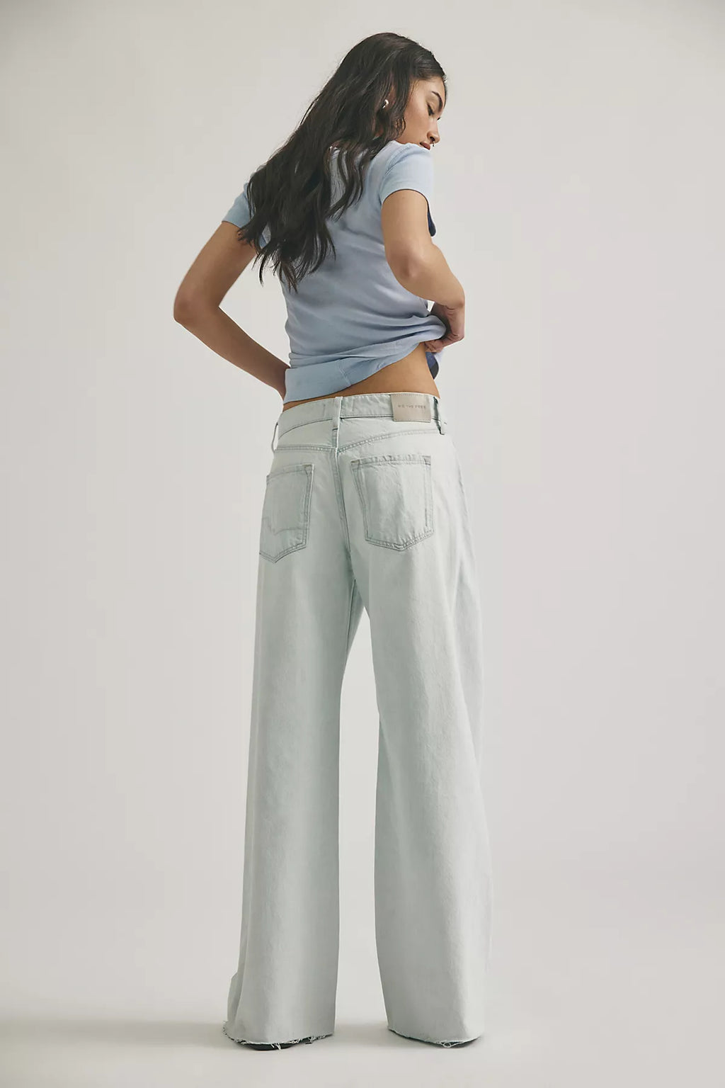 We The Free Alter Ego Wide-Leg Twisted Jeans
