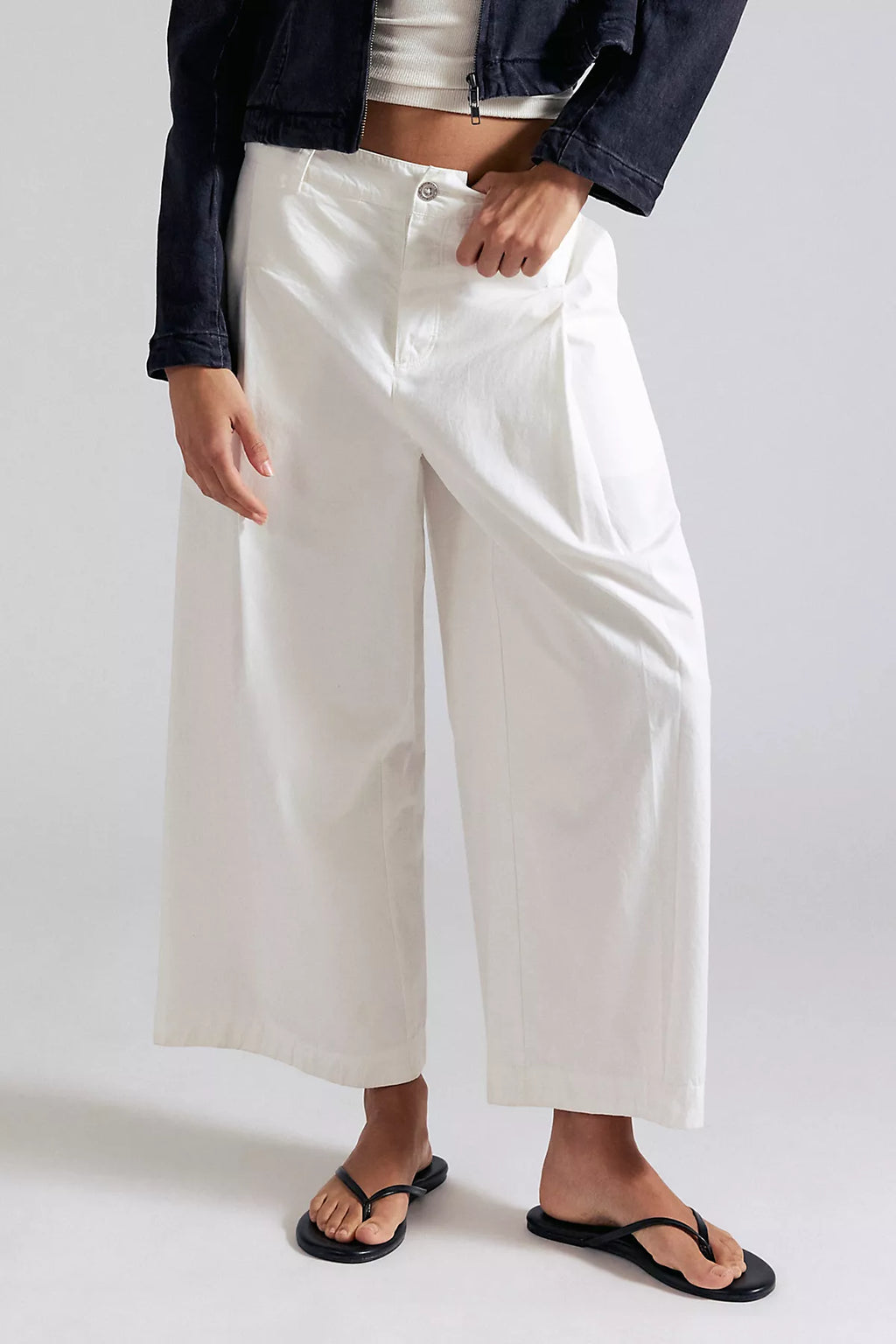 Silverlake Wide-Leg Chino Trousers