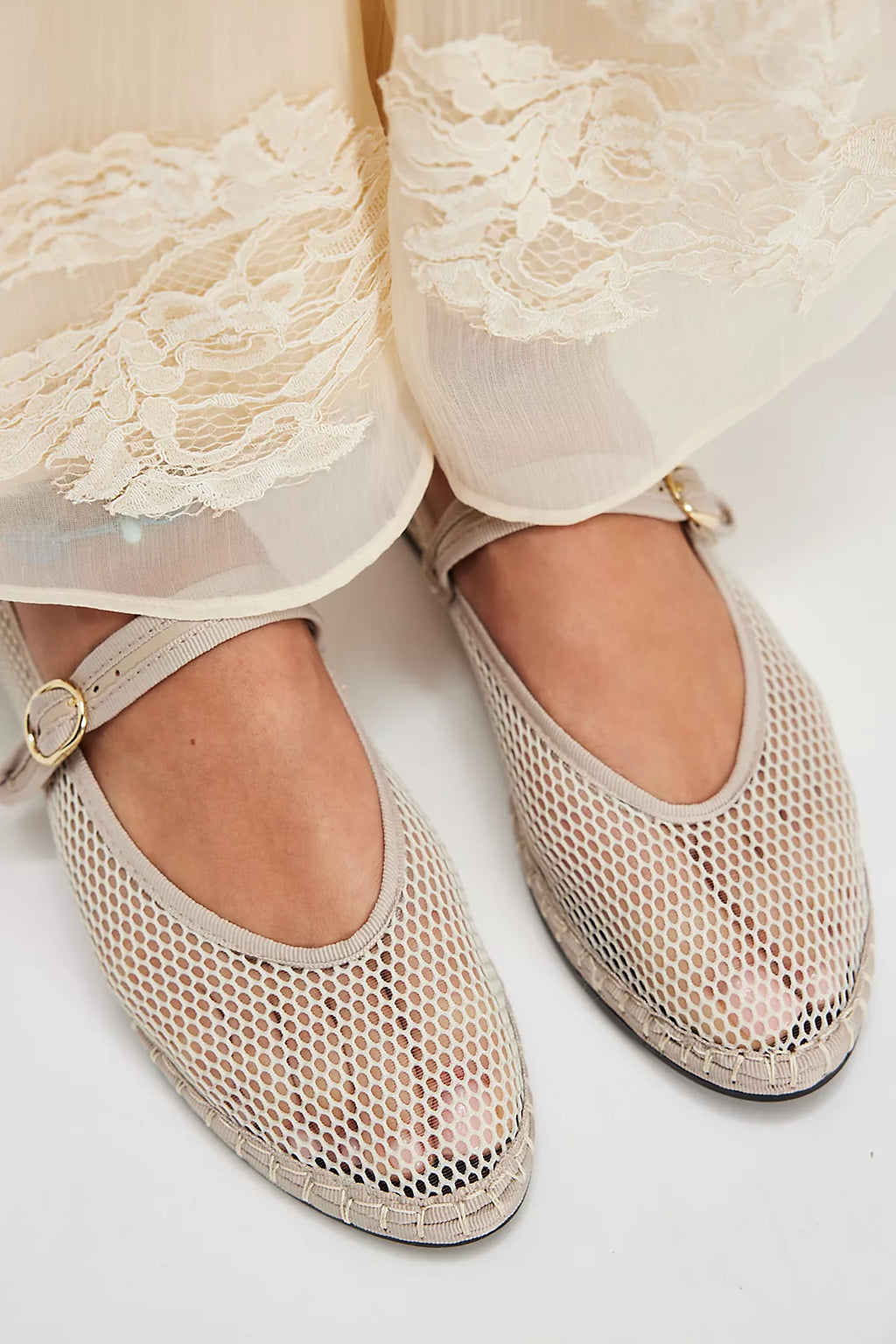 Isabella Mesh Mary Janes