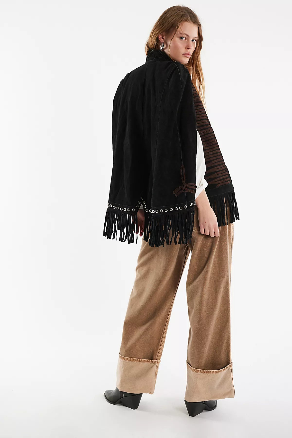 Understated Leather x FP Suede Poncho