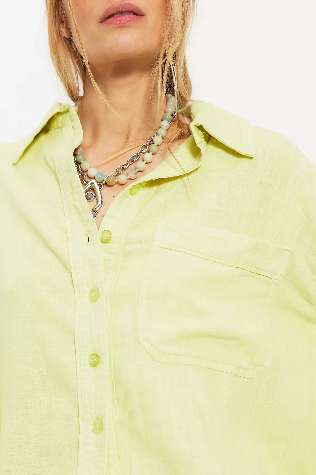 We The Free Laurel Linen Button Down Top