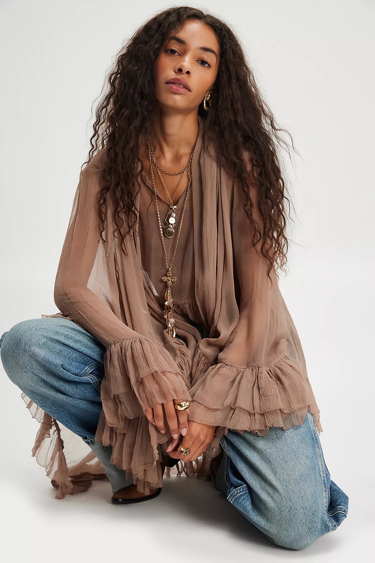 Full Sleeve Frill Top