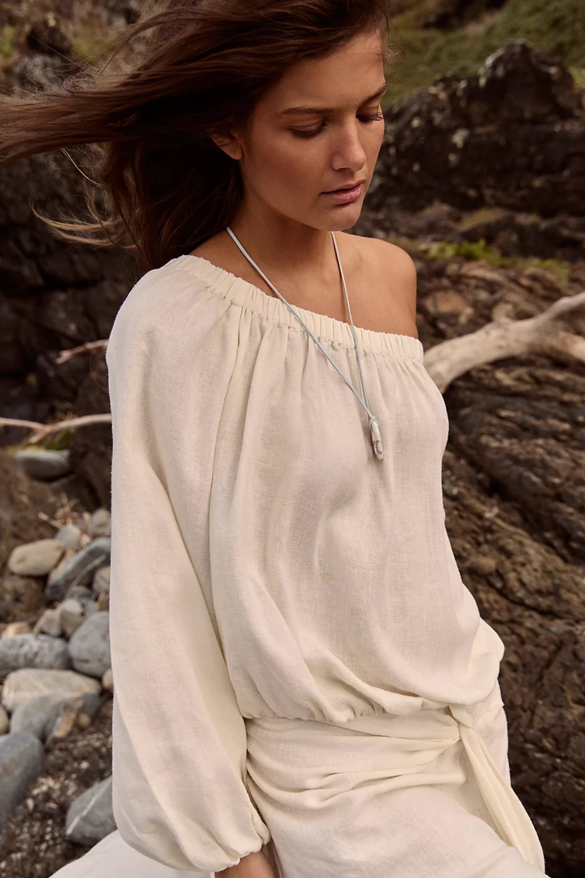 Sandshell Linen Francisca Maxi Dress