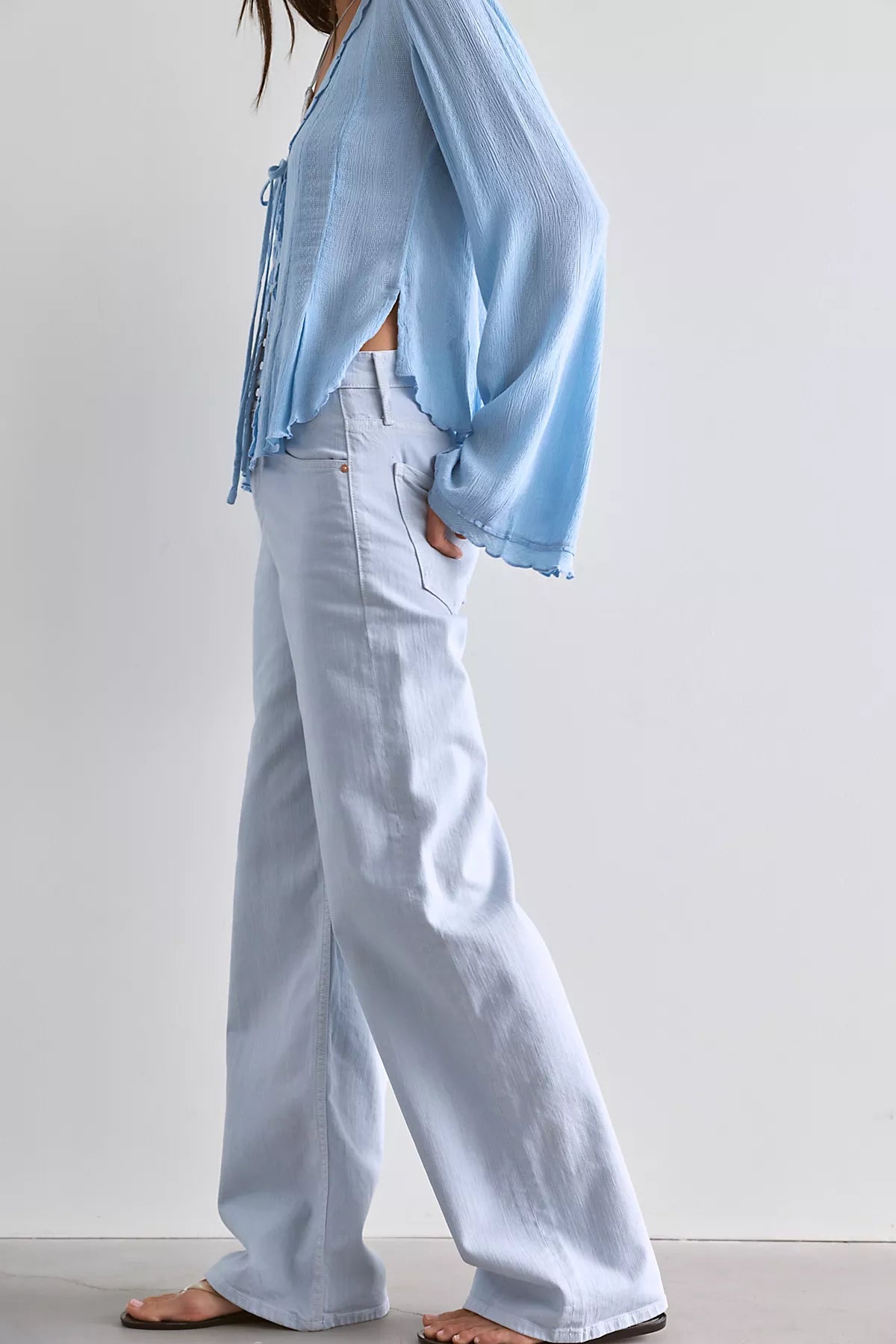 MOTHER The Rerun Zip Sneak Jeans