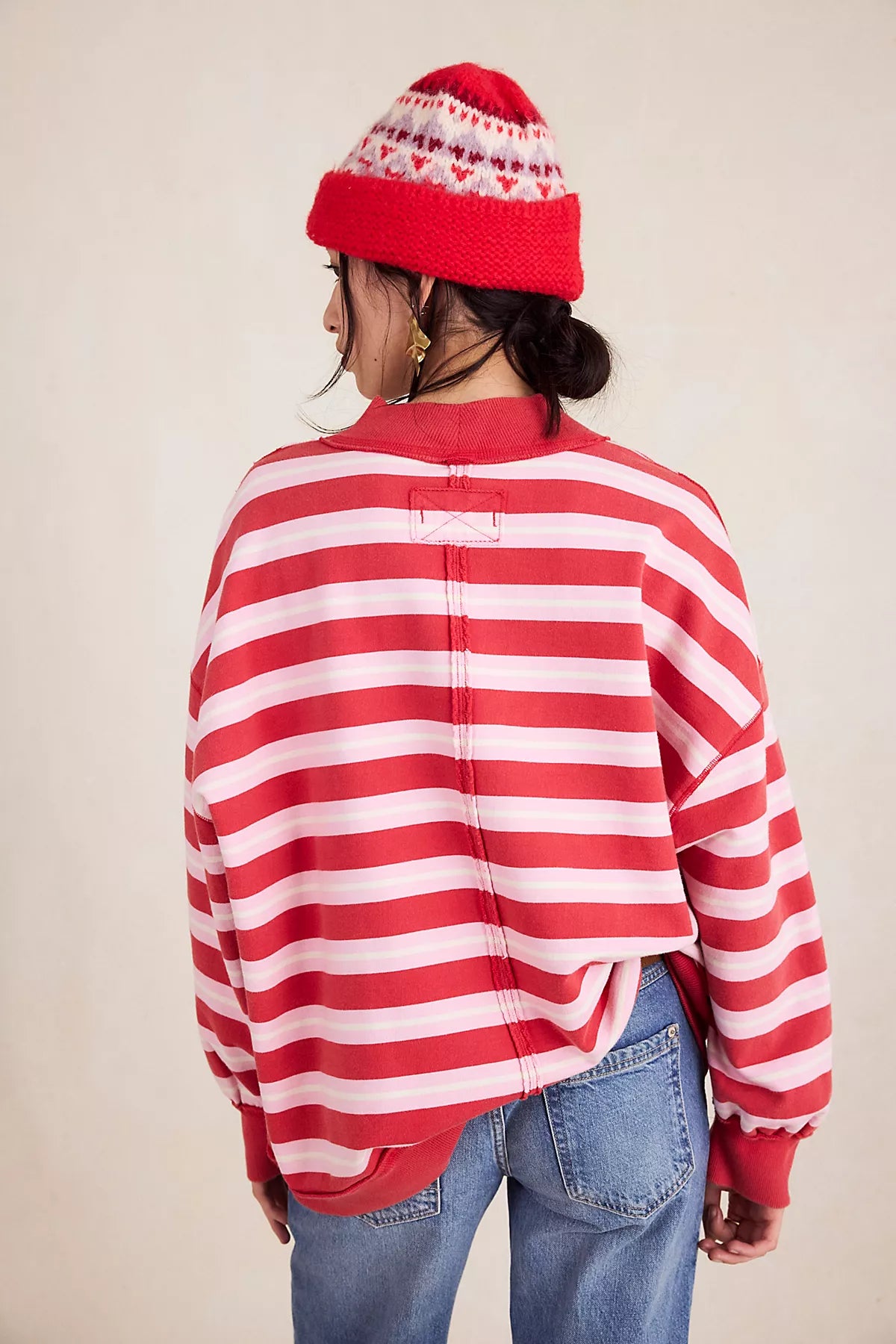 Palm Springs Striped Pullover