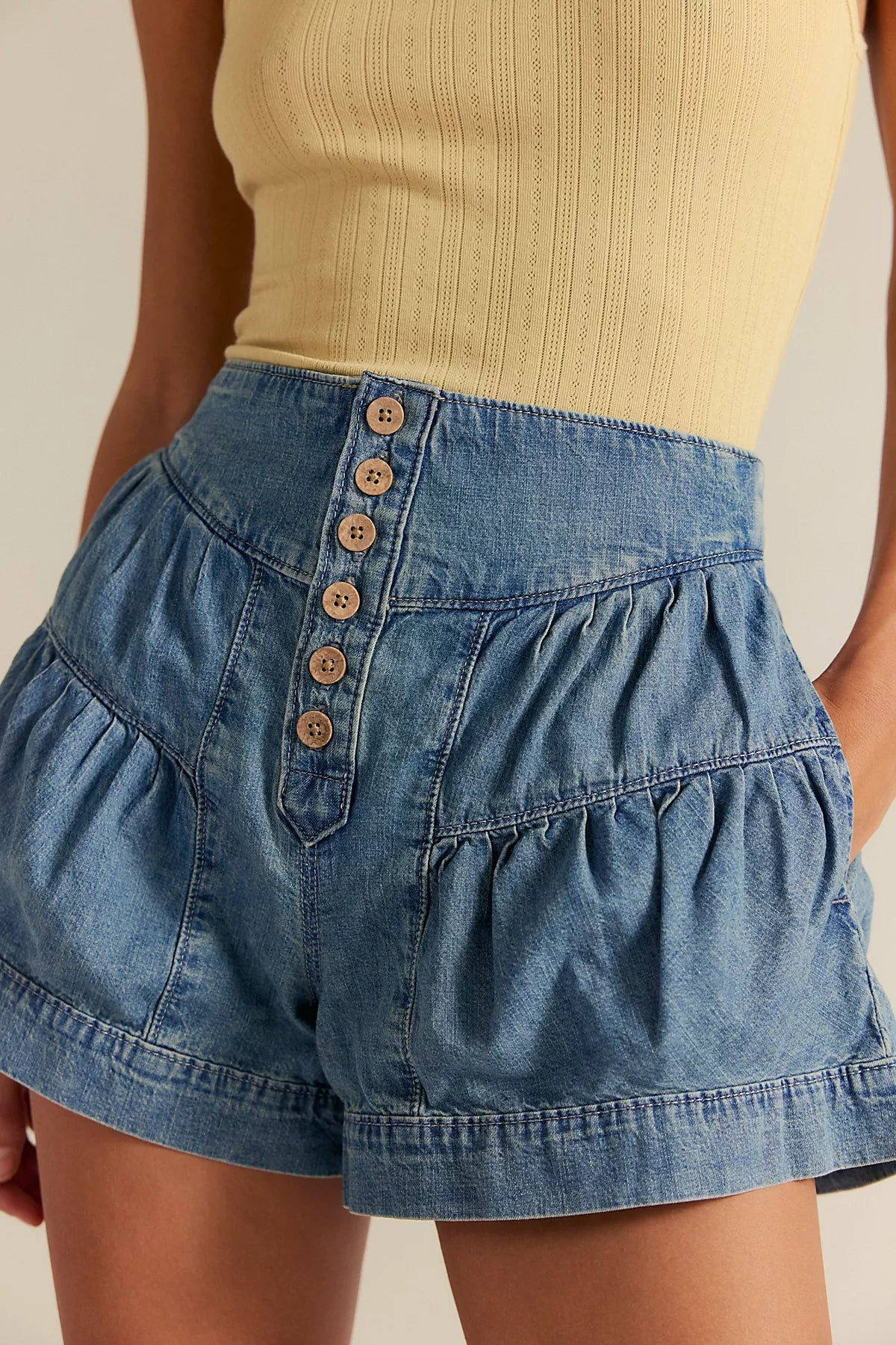 We The Free Fleur Denim Shorts