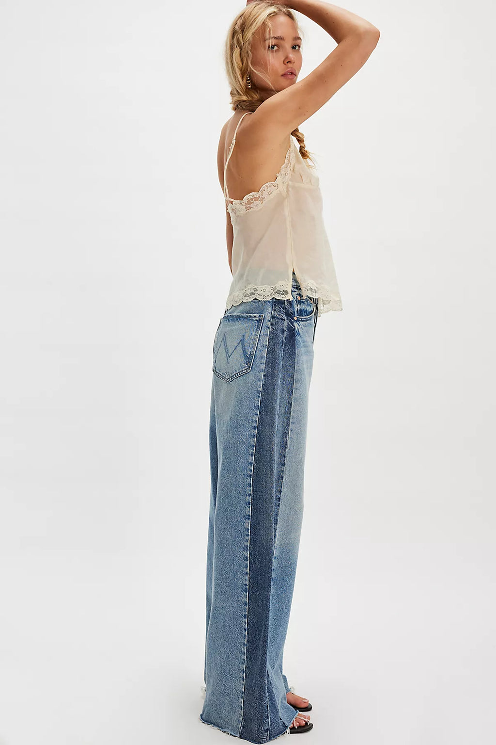 MOTHER The Pipe Dream Button Heel Jeans