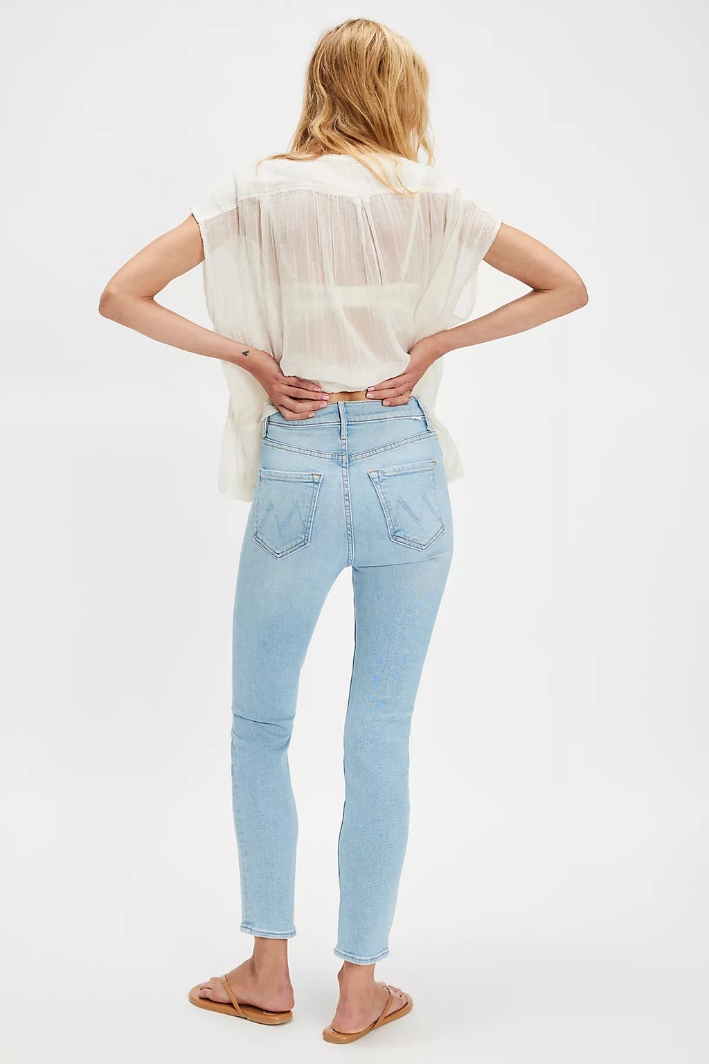 MOTHER The Pixie Dazzler Ankle Jeans