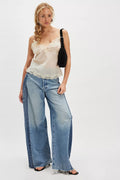 MOTHER The Pipe Dream Button Heel Jeans