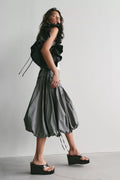 Sea Salt Midi Bubble Skirt