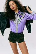 Anna Sui Embroidered Cowboy Shirt