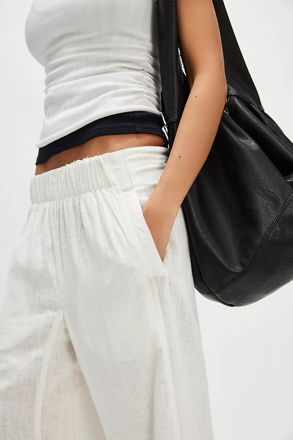 Day's End Linen Pull-On Pants