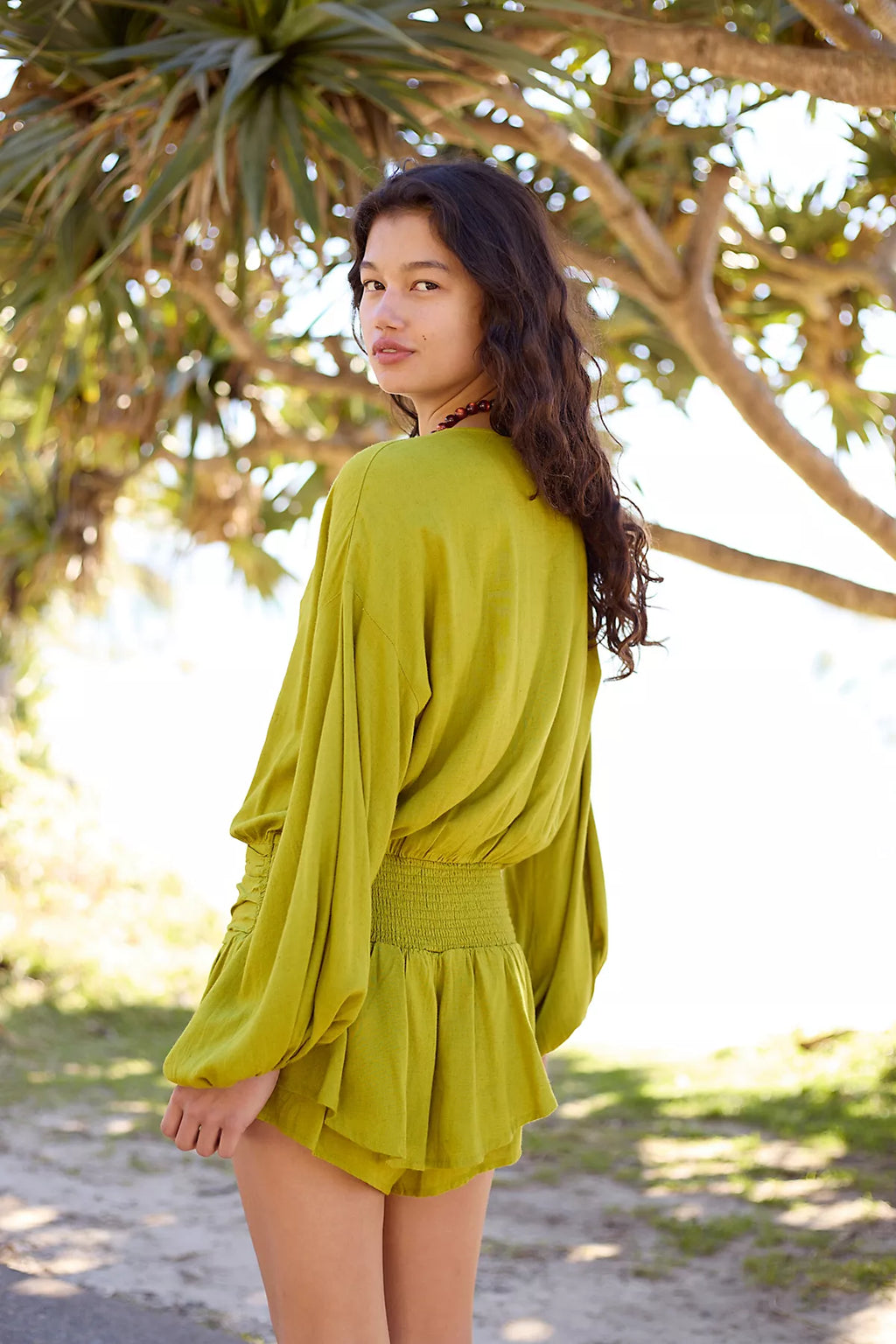 Carson Drop-Waist Romper