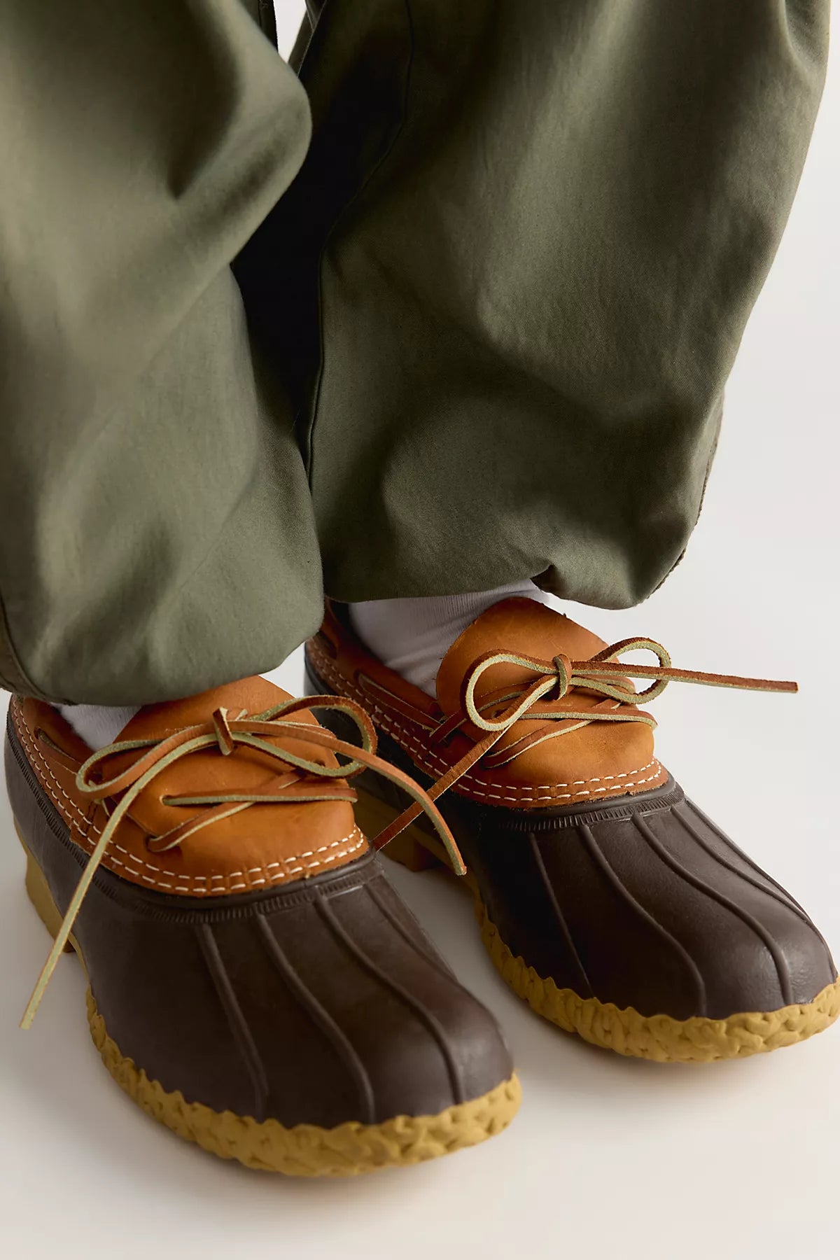 L.L.Bean Boots, Leather Rubber Mocs
