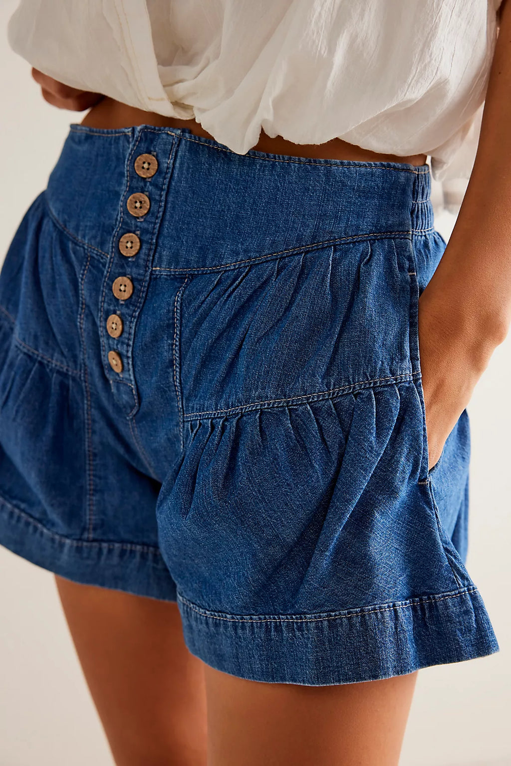 We The Free Fleur Denim Shorts