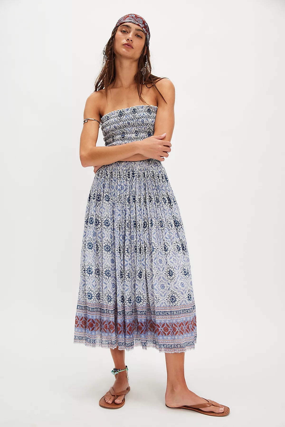 FP One Ravenna Printed Convertible Maxi Skirt