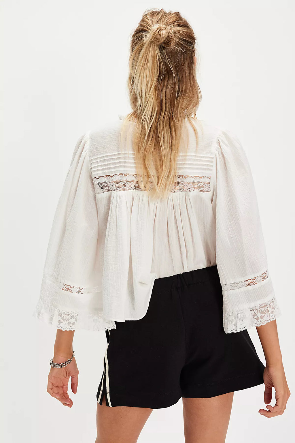 DONNI. The Stripe Eco-Terry Shorts