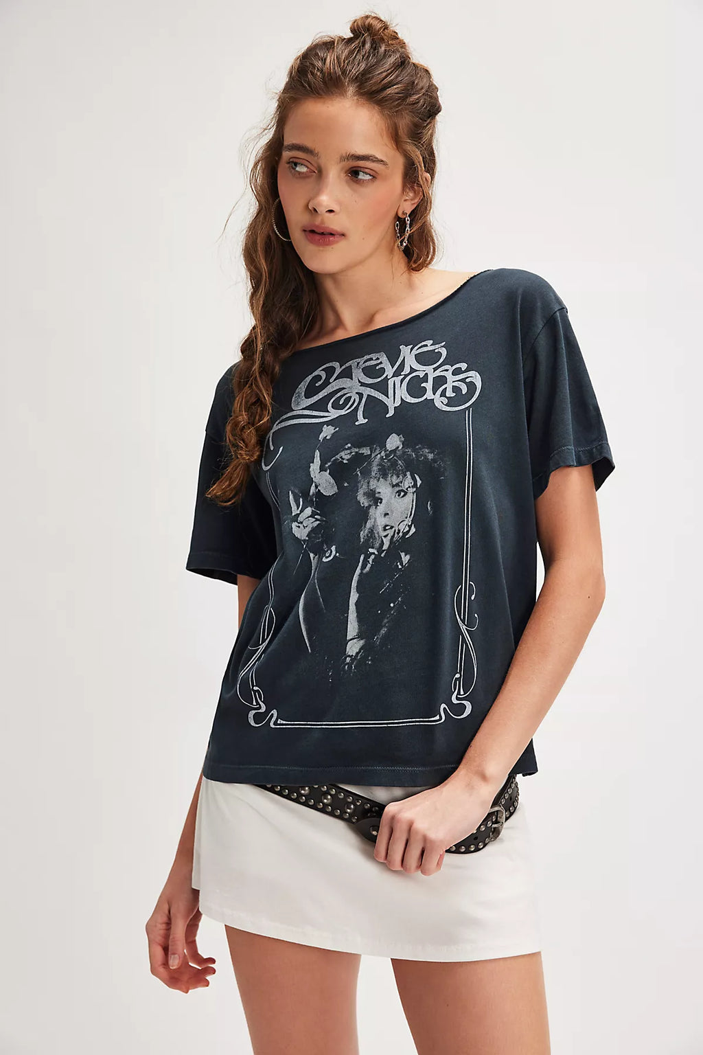 Stevie Bella Donna Off-The-Shoulder Tee