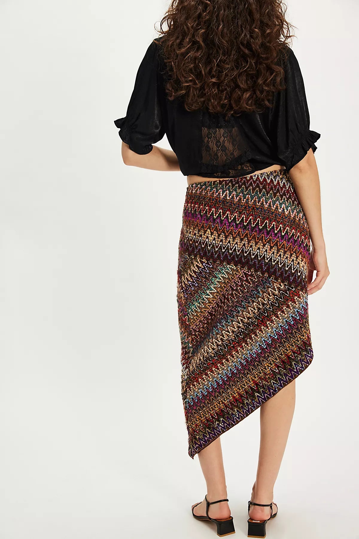 Anna Sui Asymmetrical Knit Skirt