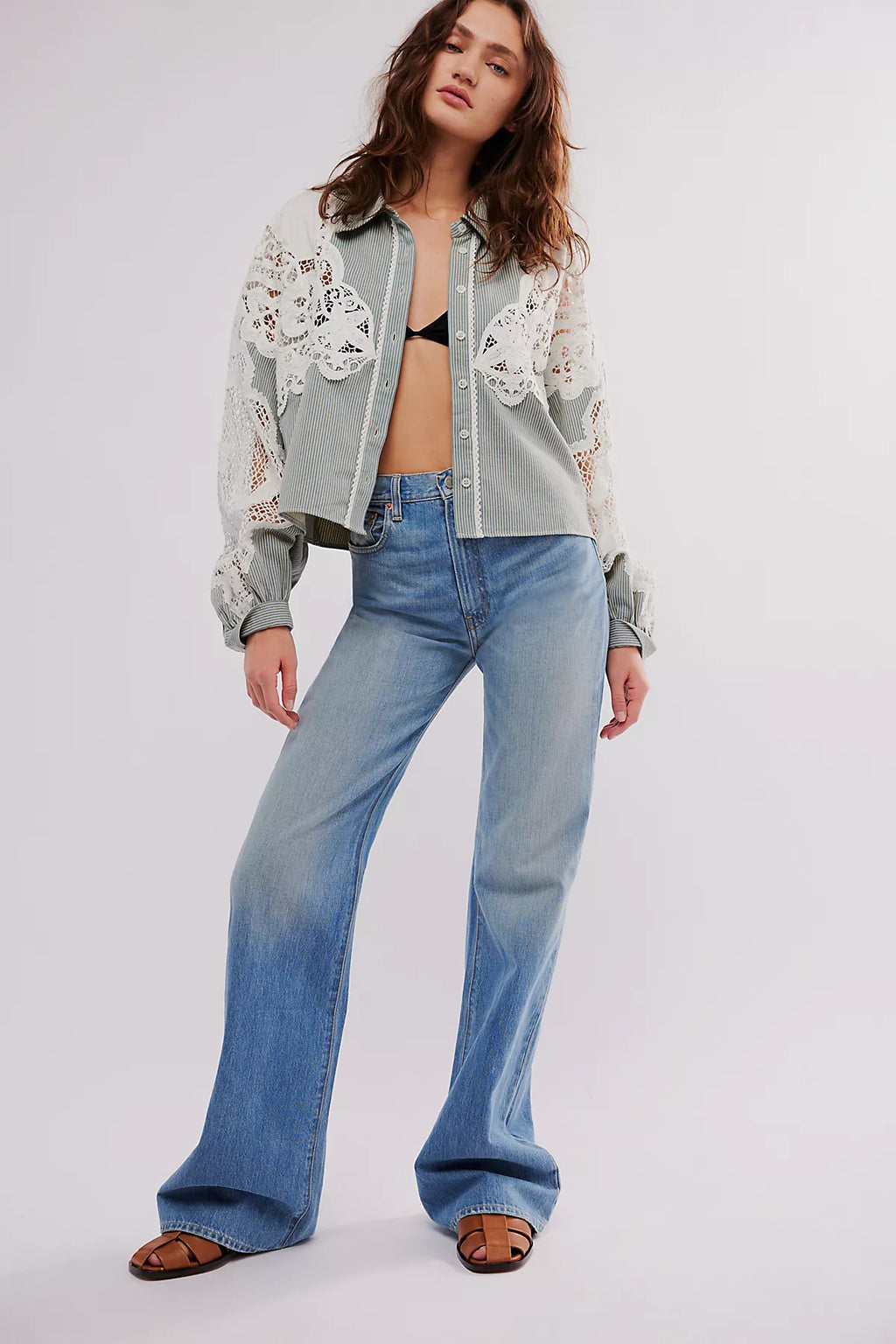 Denimist Dena Mid-Rise Flare Jeans
