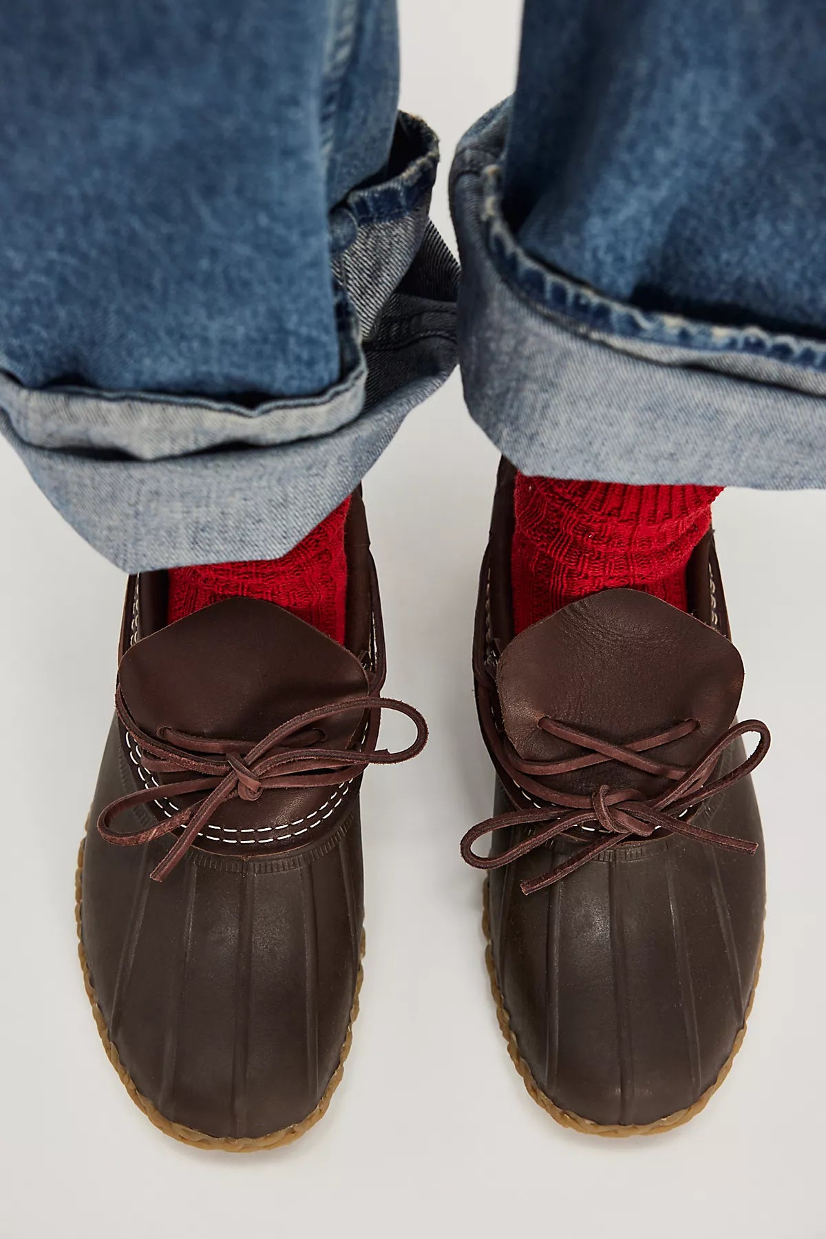 L.L.Bean Boots, Leather Rubber Mocs