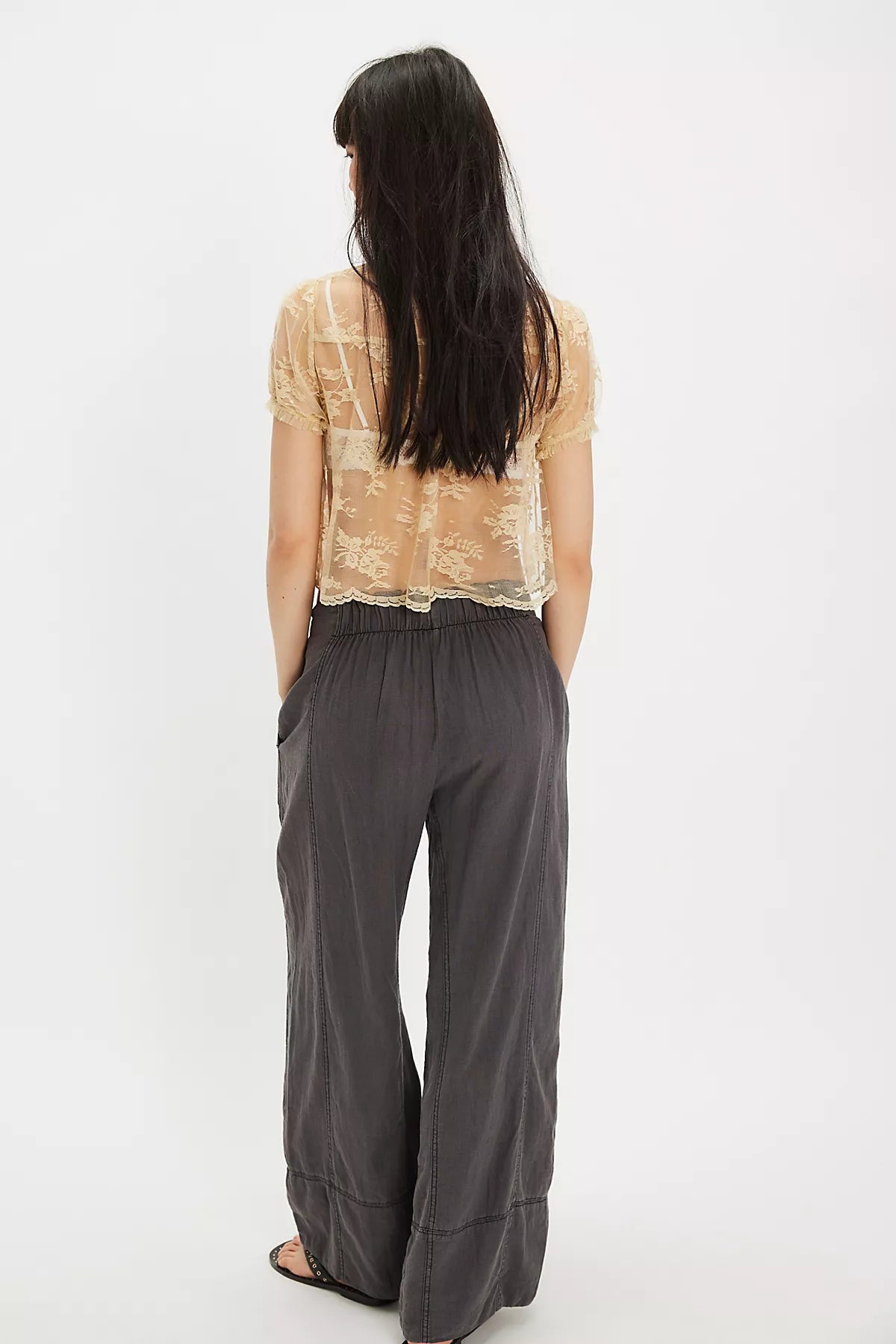 Day's End Linen Pull-On Pants