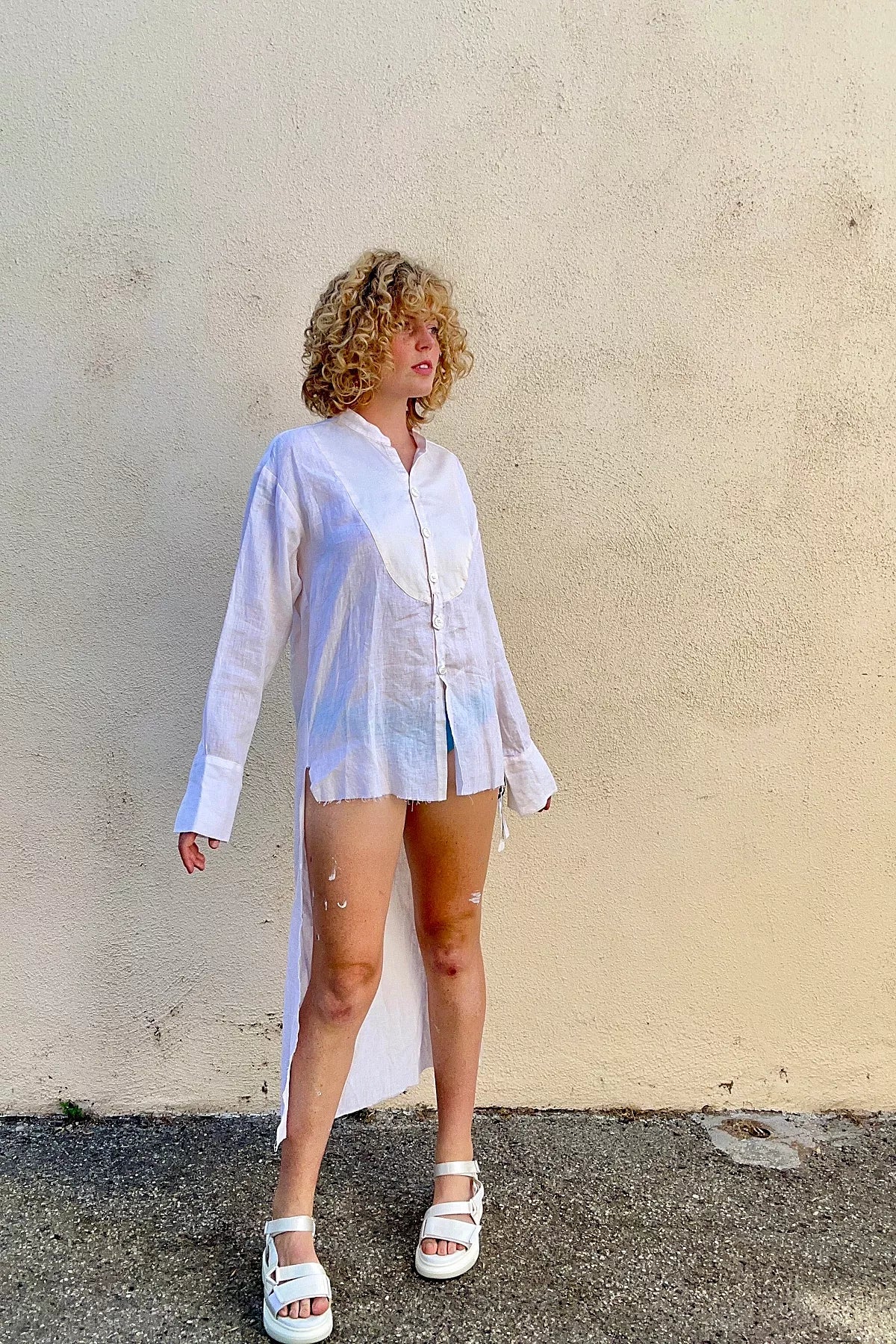 Greg Lauren High-Low Tunic Selected by The Curatorial Dept.
