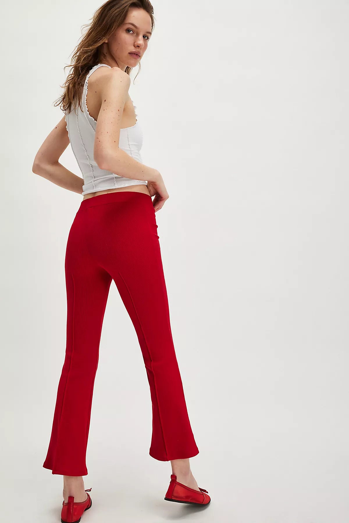 DONNI. The Rib Kick Flare Pants
