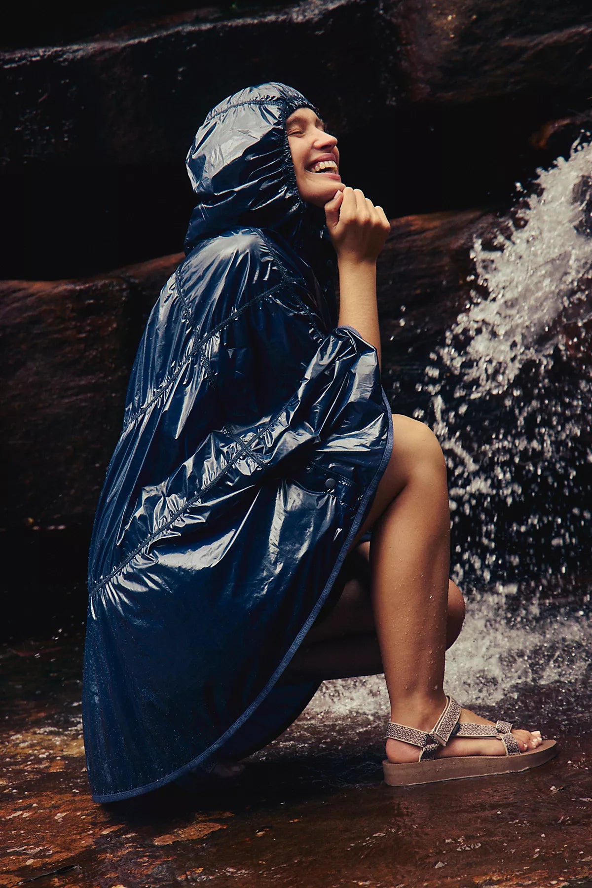 Rain Drop Packable Poncho