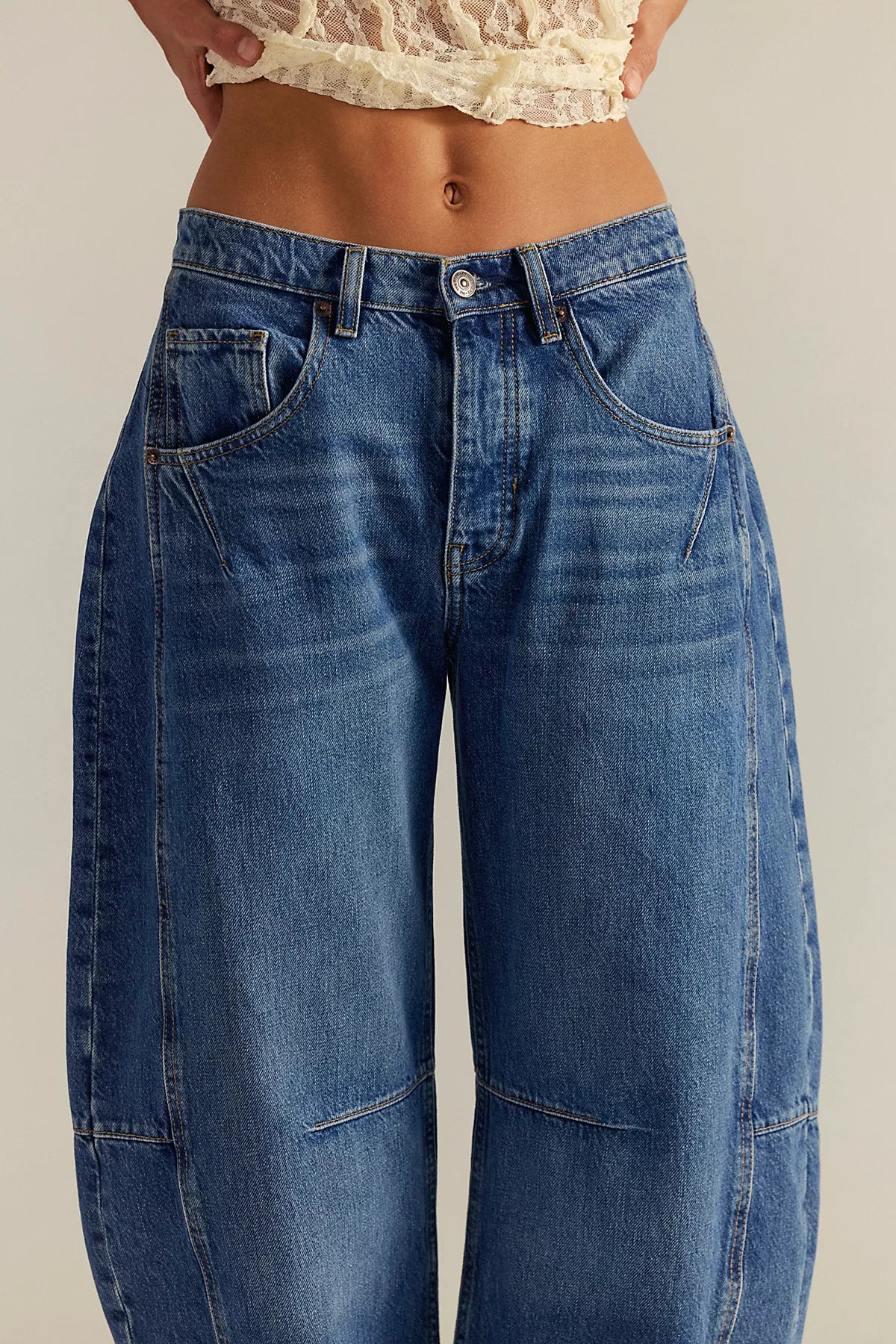 We The Free CRVY Venus Barrel Jeans