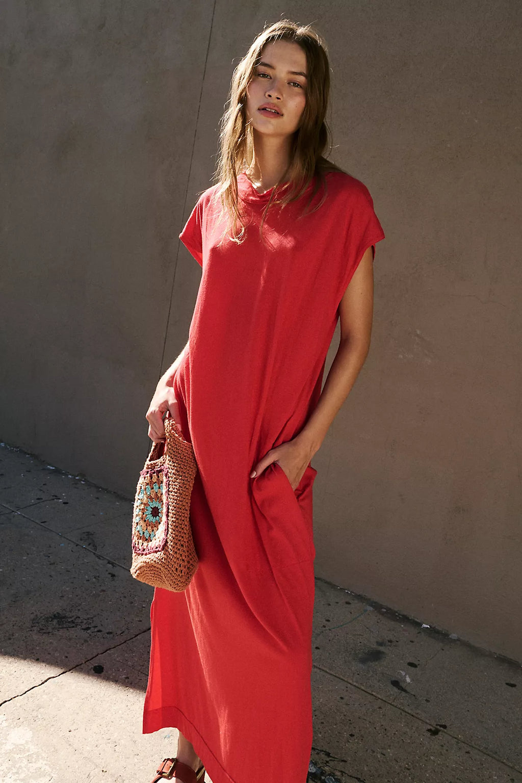 All Day Long Midi T-Shirt Dress
