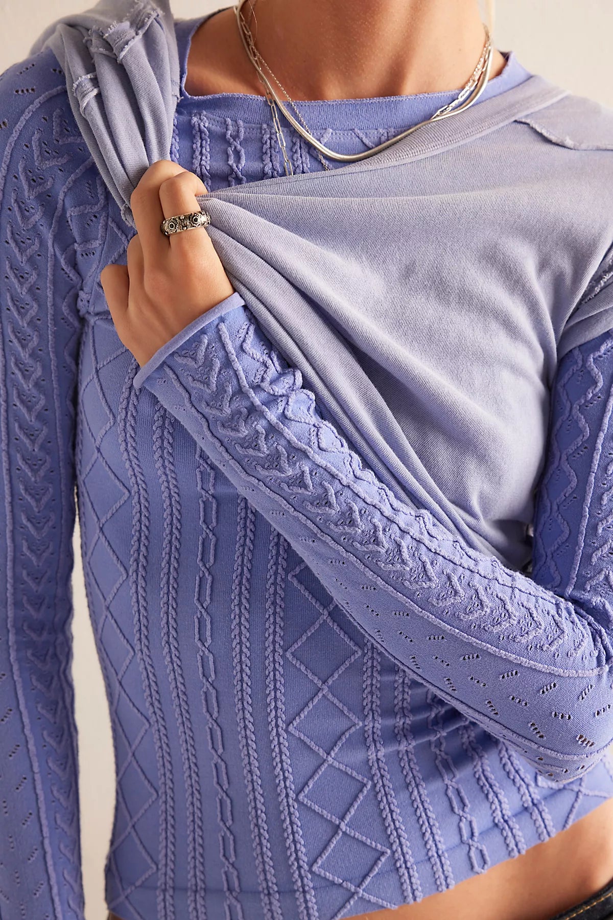 So Soft Seamless Modal Cable Long Sleeve