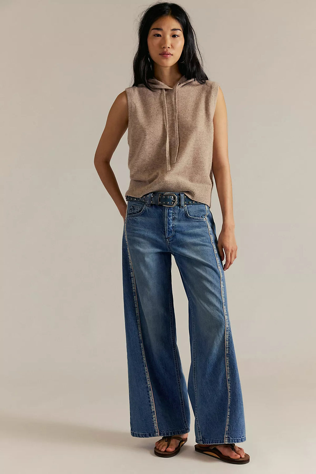 We The Free On The Edge Selvedge Wide-Leg Jeans