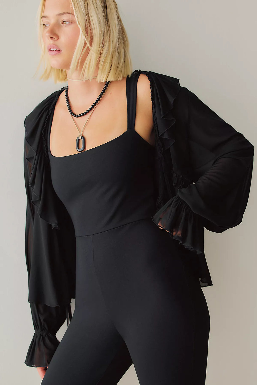 Susana Monaco Strap Tank Crop Jumpsuit