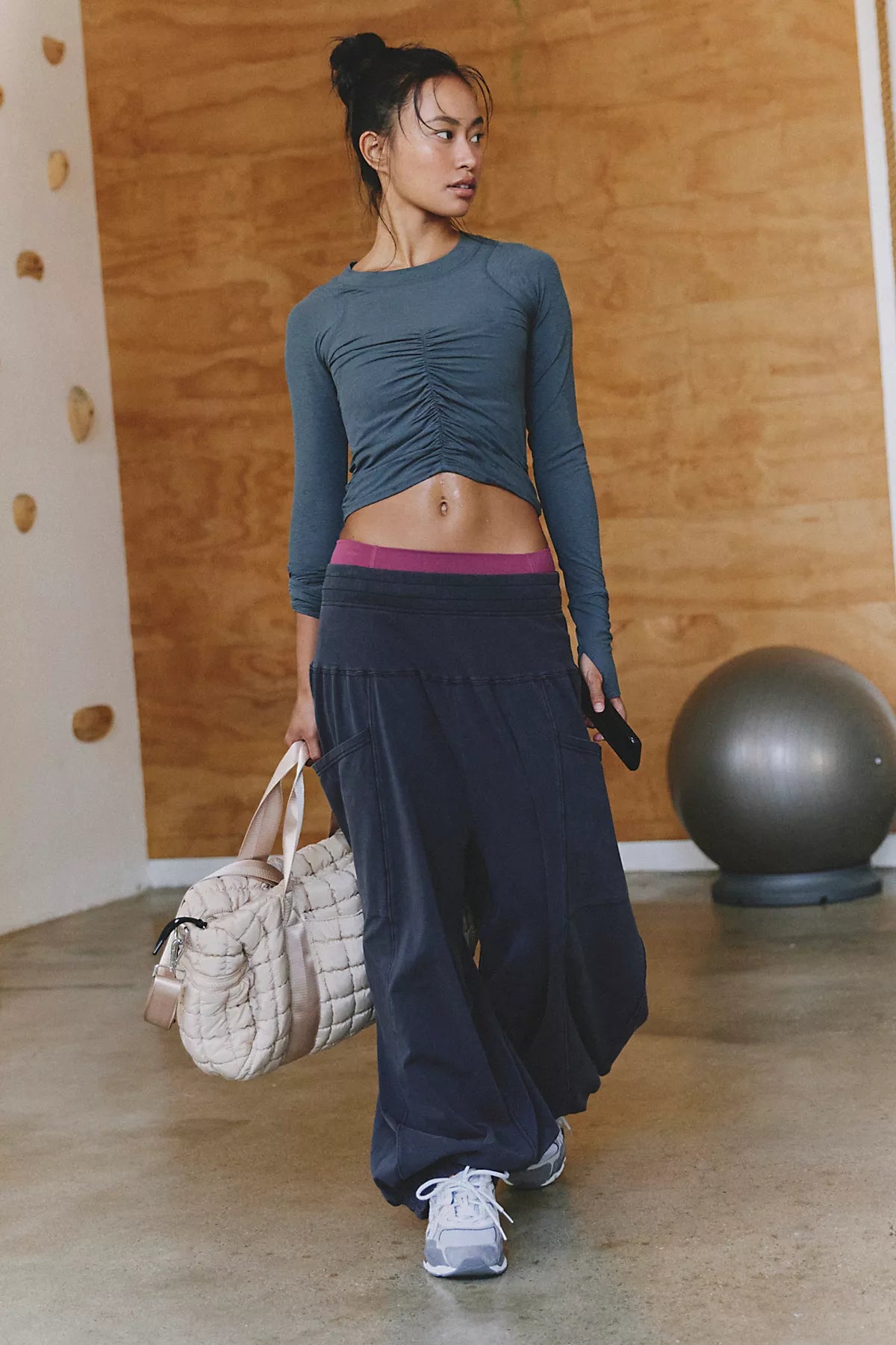 Tempo Ruched UV Protection Long Sleeve