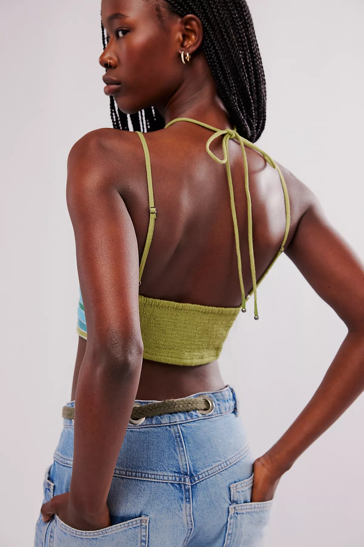 Lotus Applique Halter Top