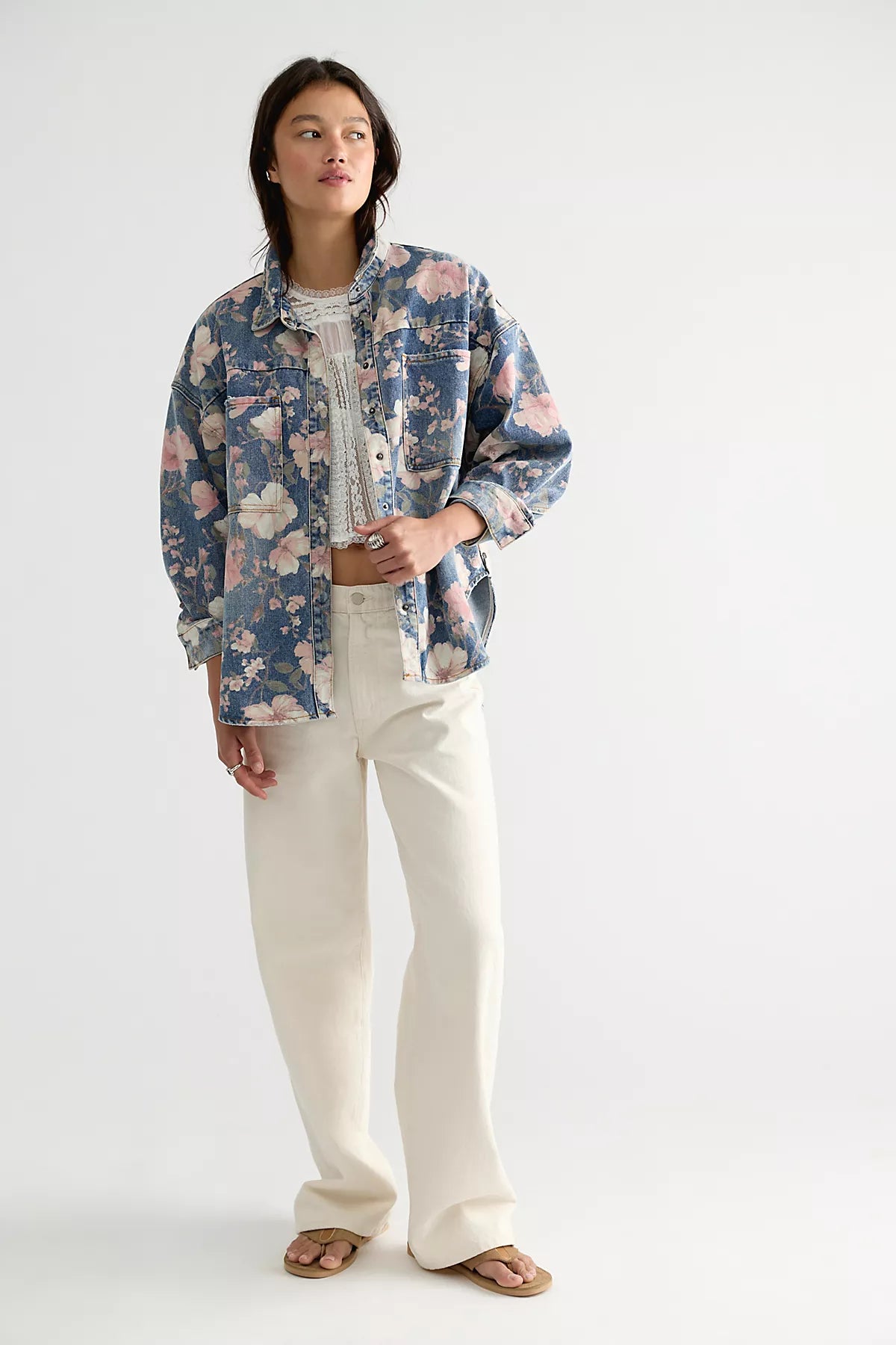 OneTeaspoon Lovelorn Bloom Daria Button Down Shirt