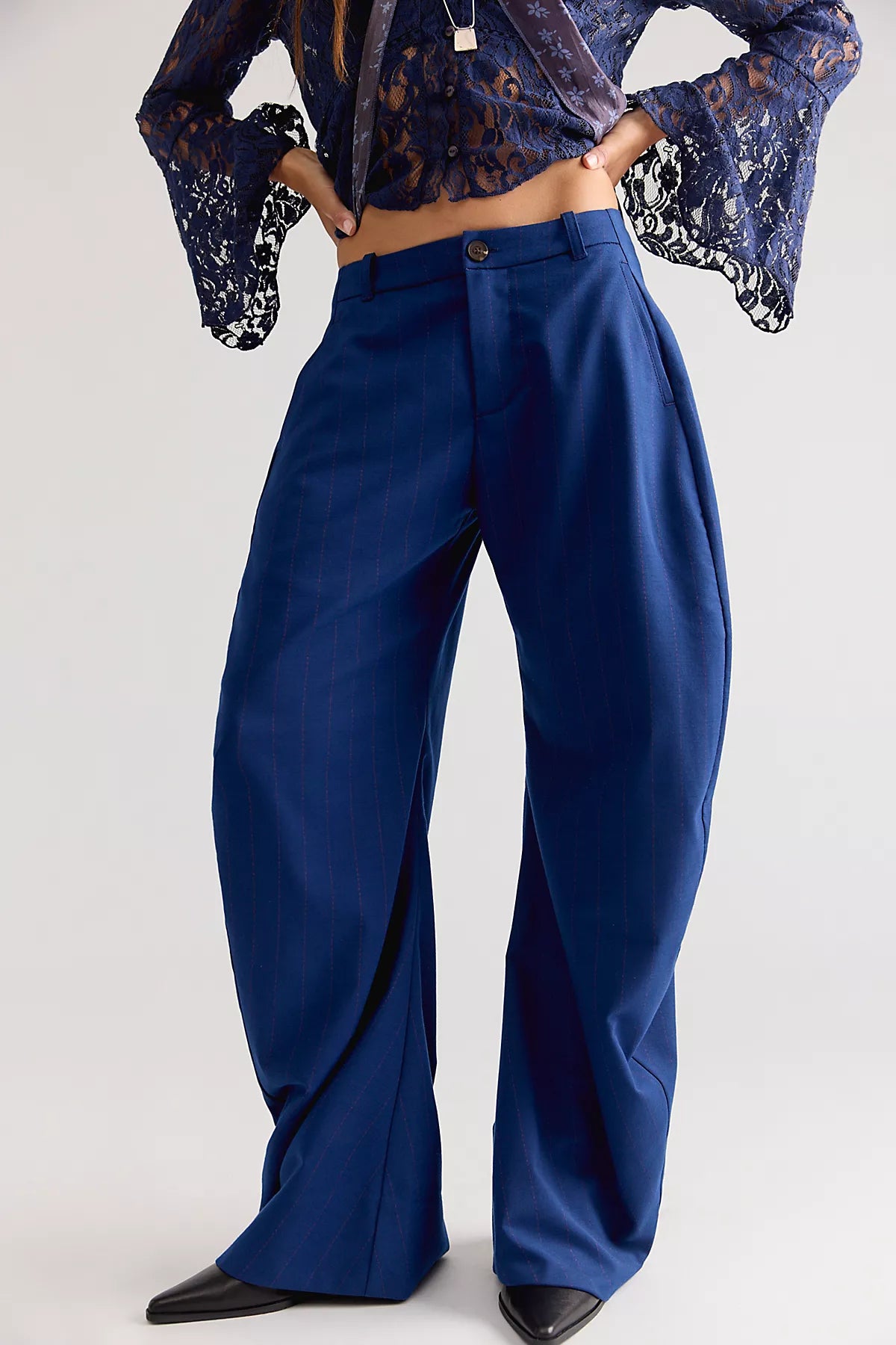Spotlight Menswear Striped Barrel Trousers