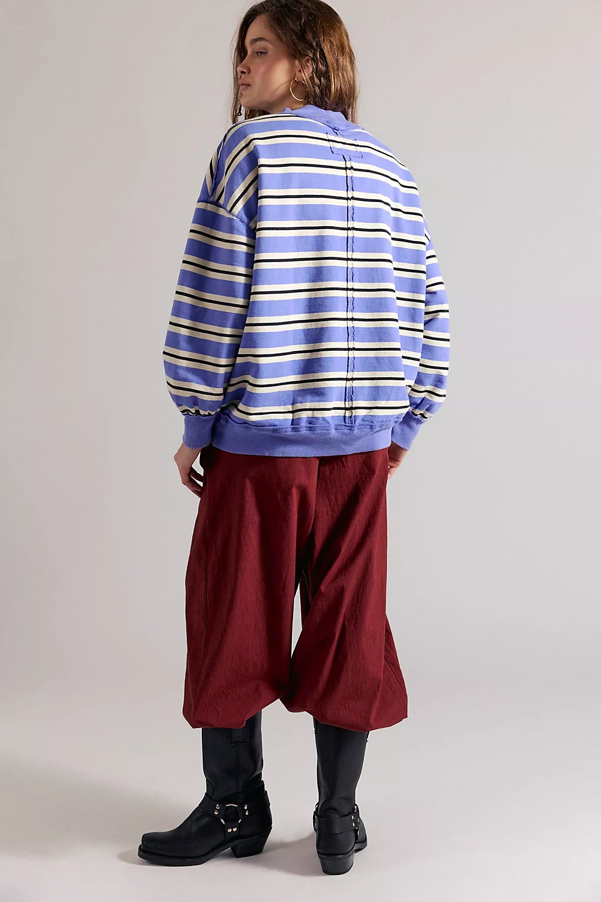 Palm Springs Striped Pullover