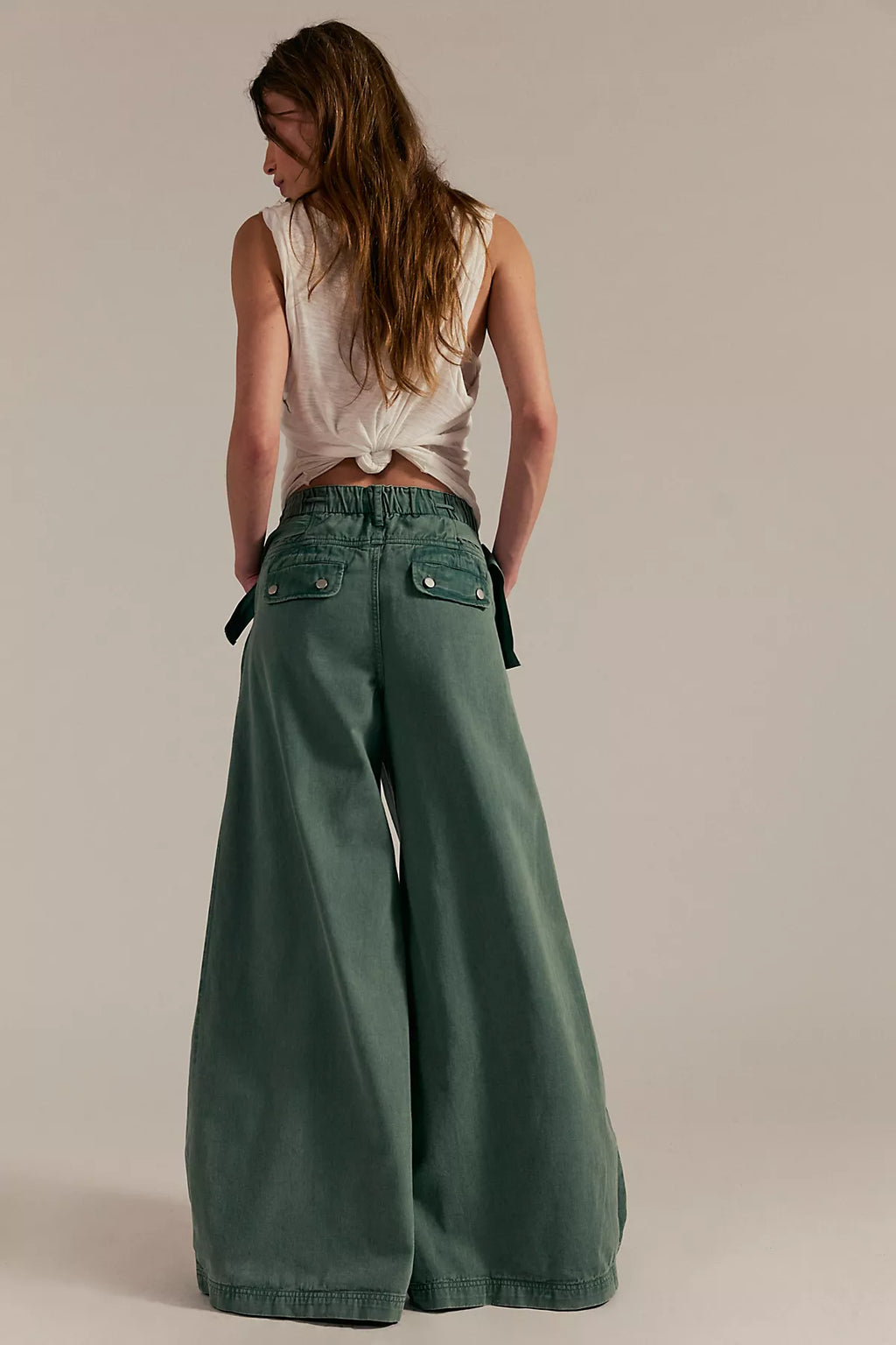 Julien Wide-Leg Chino Trousers