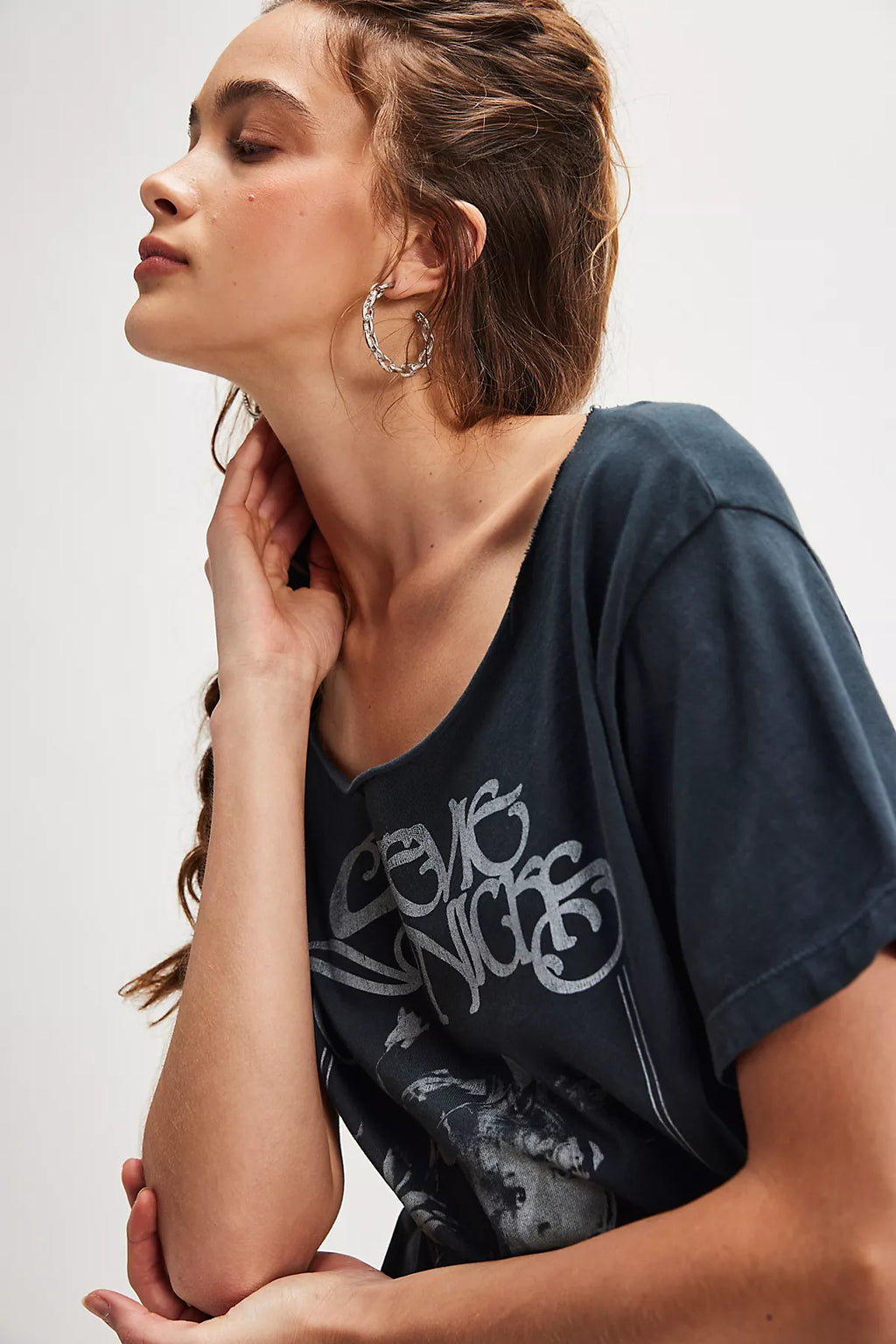Stevie Bella Donna Off-The-Shoulder Tee