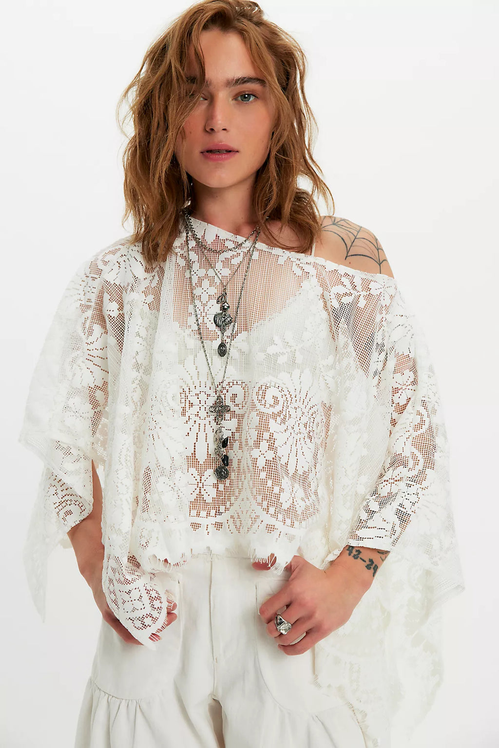 FP x Malai Lace Poncho