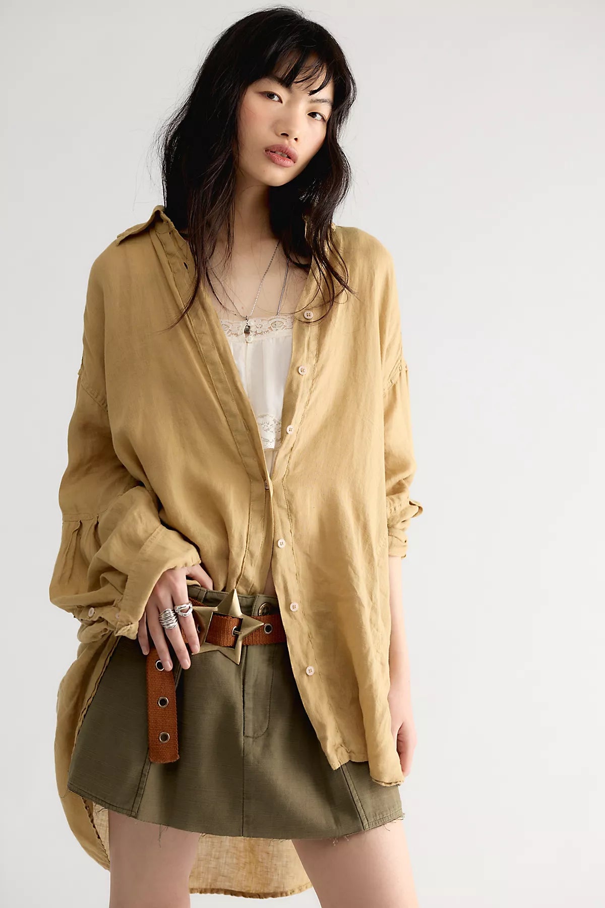 Selene Button Down Linen Shirt