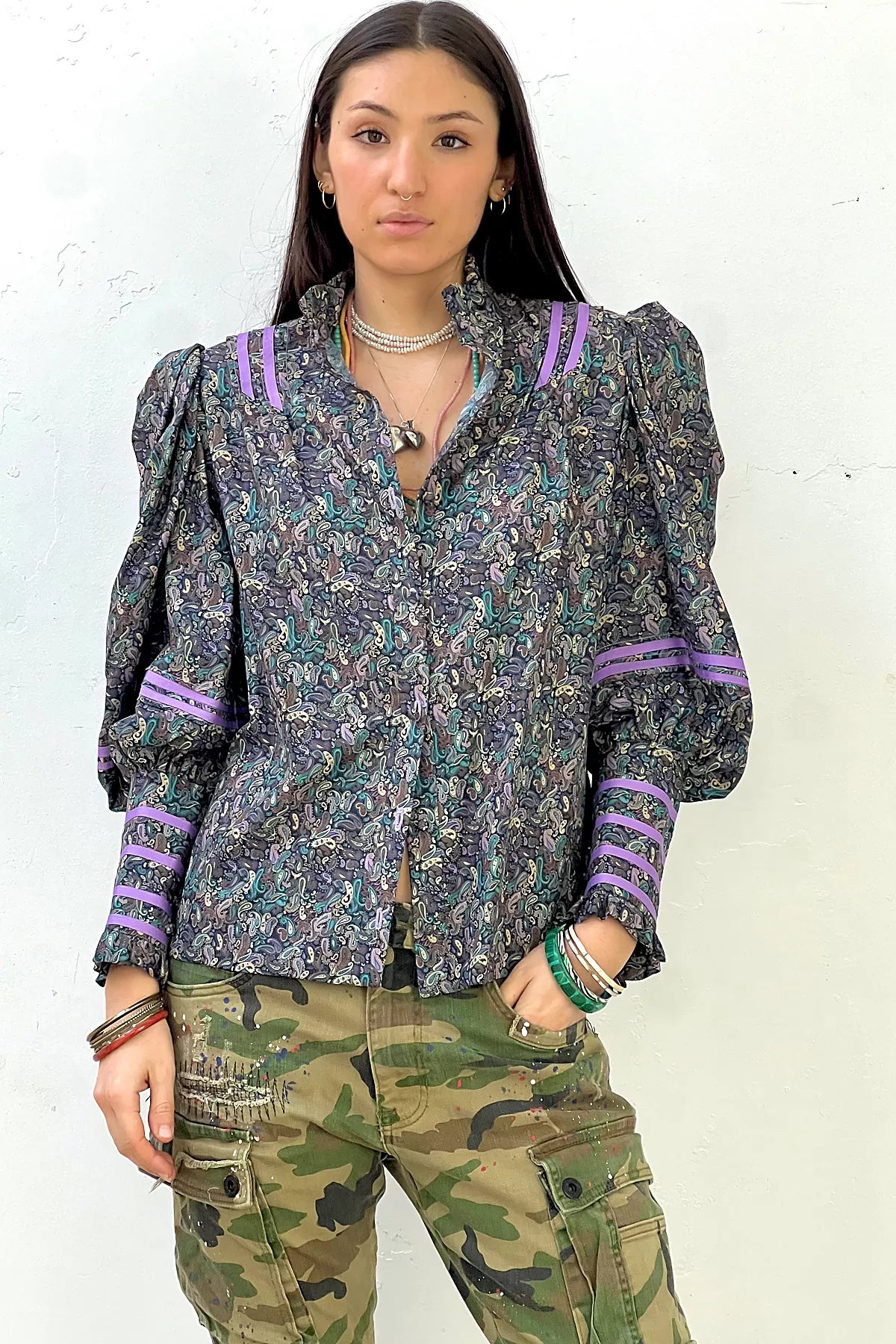 Vintage Handmade Blousy Top Selected by Anna Corinna