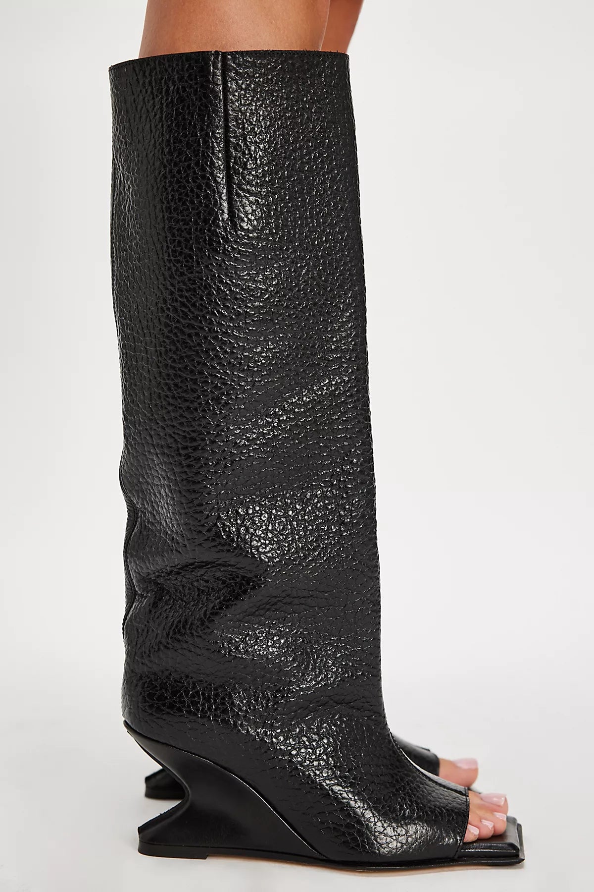 Miista Salima Peep Toe Boots