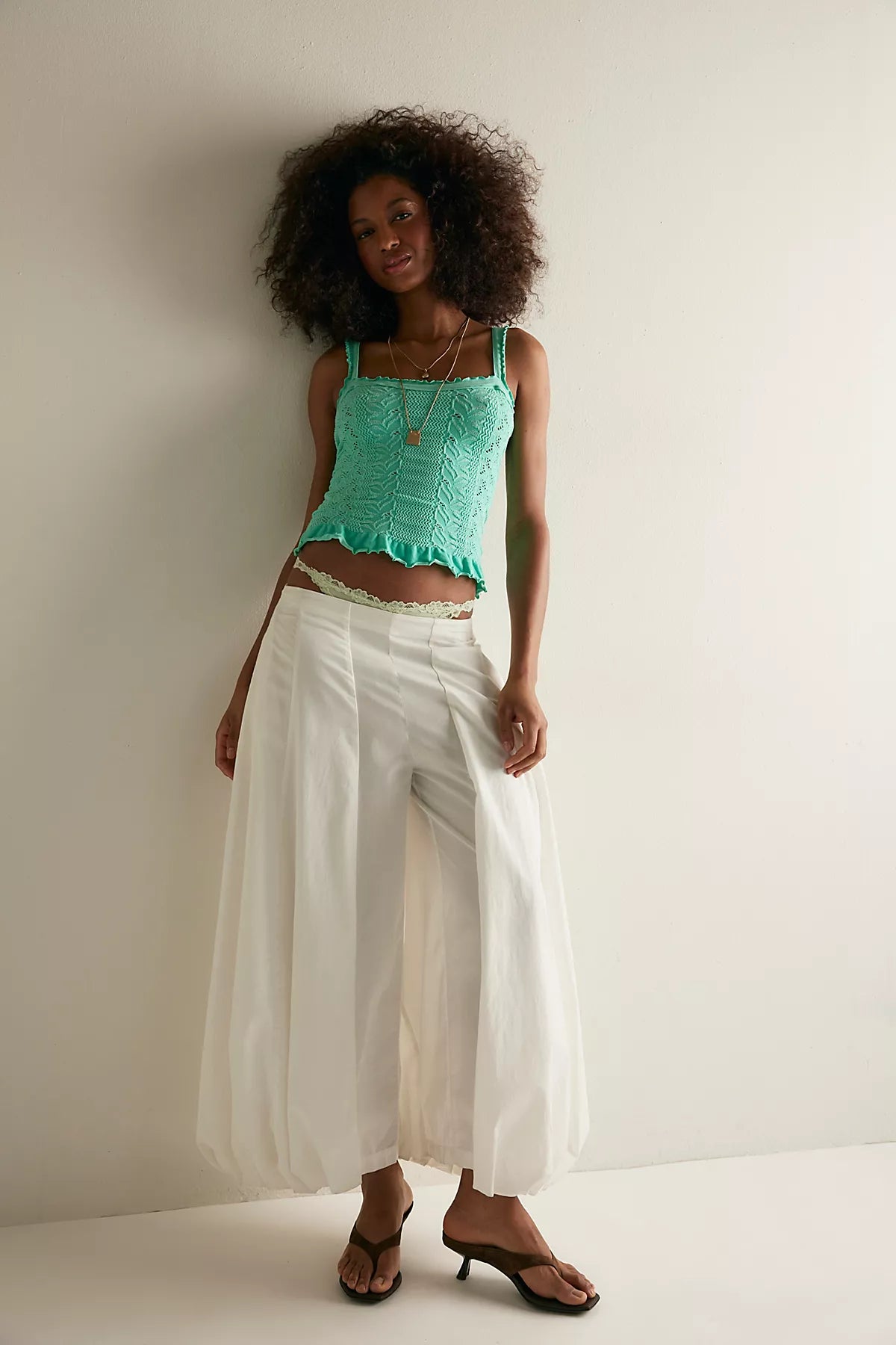So Soft Frill Square Neck Tank