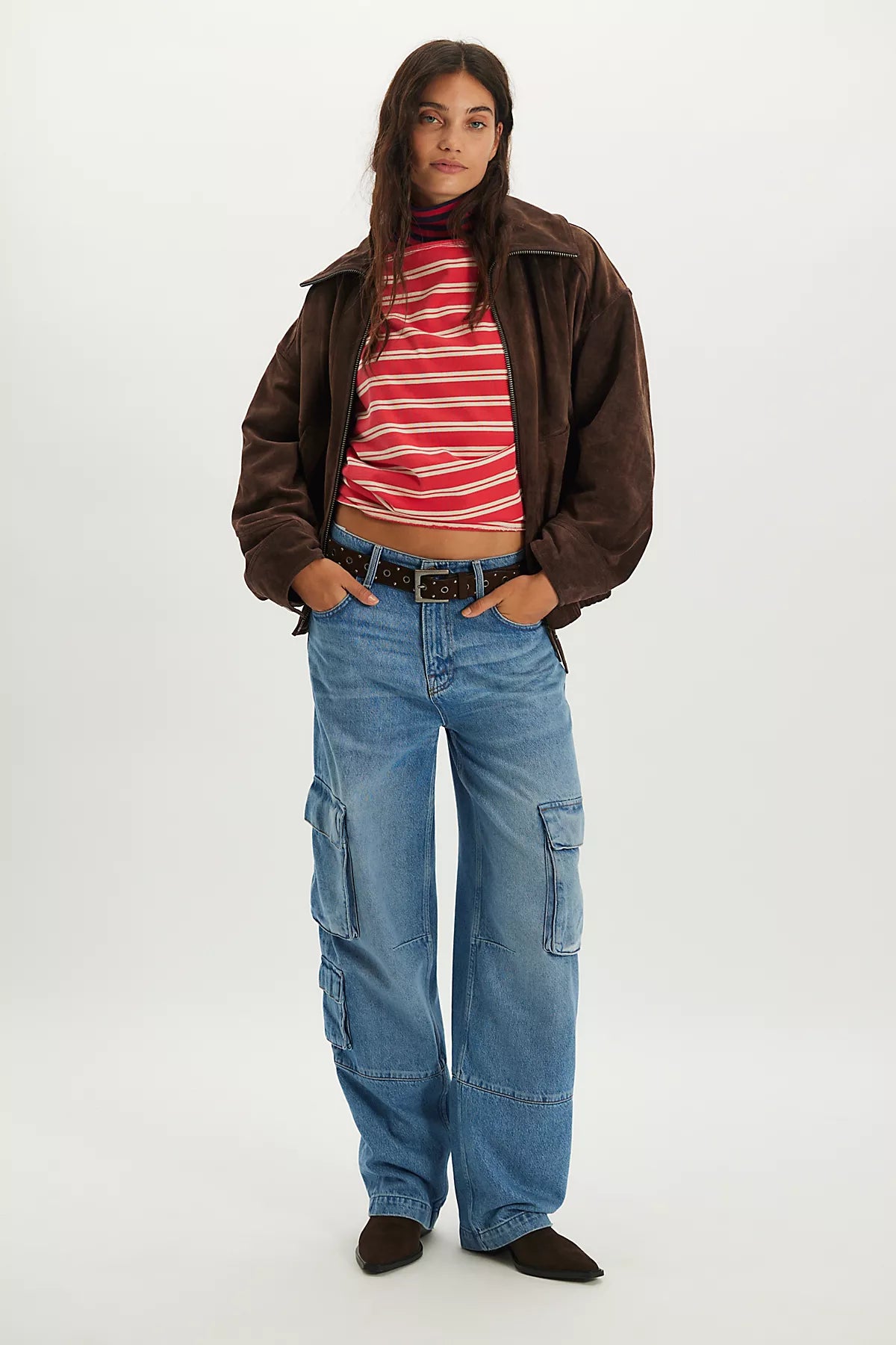 Snacks! by MOTHER The Side Dish Cargo Skimp Jeans